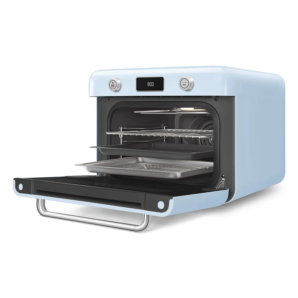 Smeg Tezgah Üstü Kombi Buharlı Pastel Mavi Fırın COF01PBEU 3