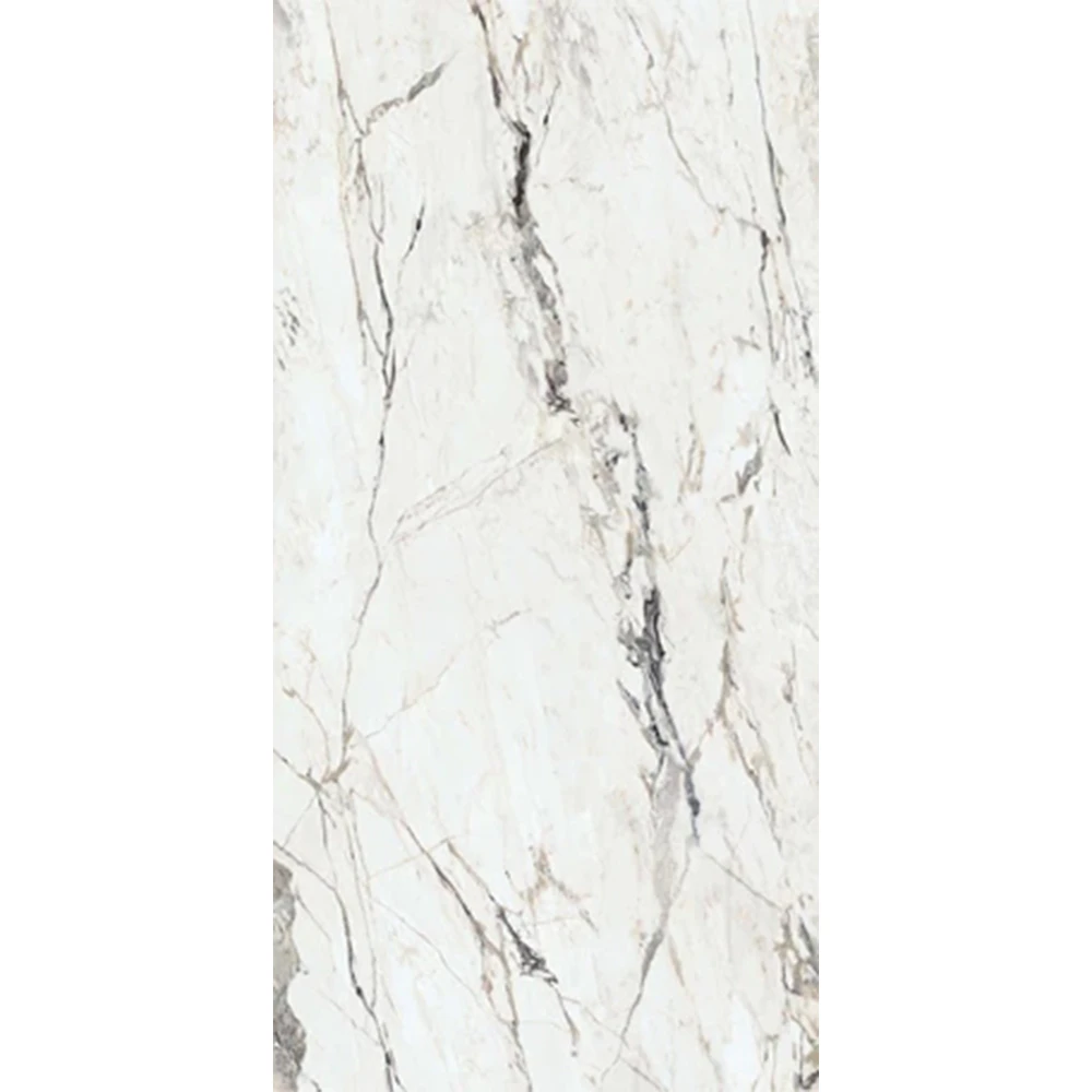 T-One Calacatta Capraia 6 mm Parlak Porselen Plaka 160x320