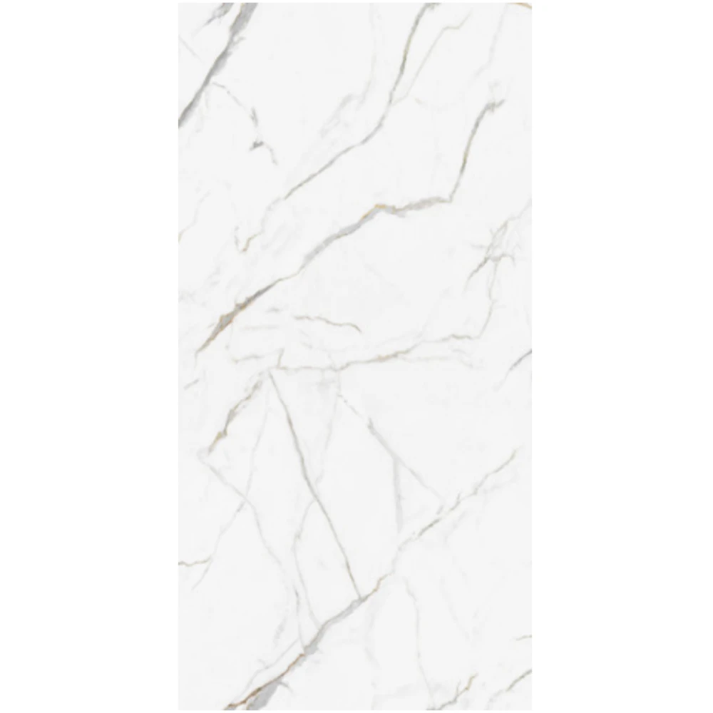 T-One Kalebodur Calacatta Unique 6 mm Parlak Porselen Plaka 160x320 3