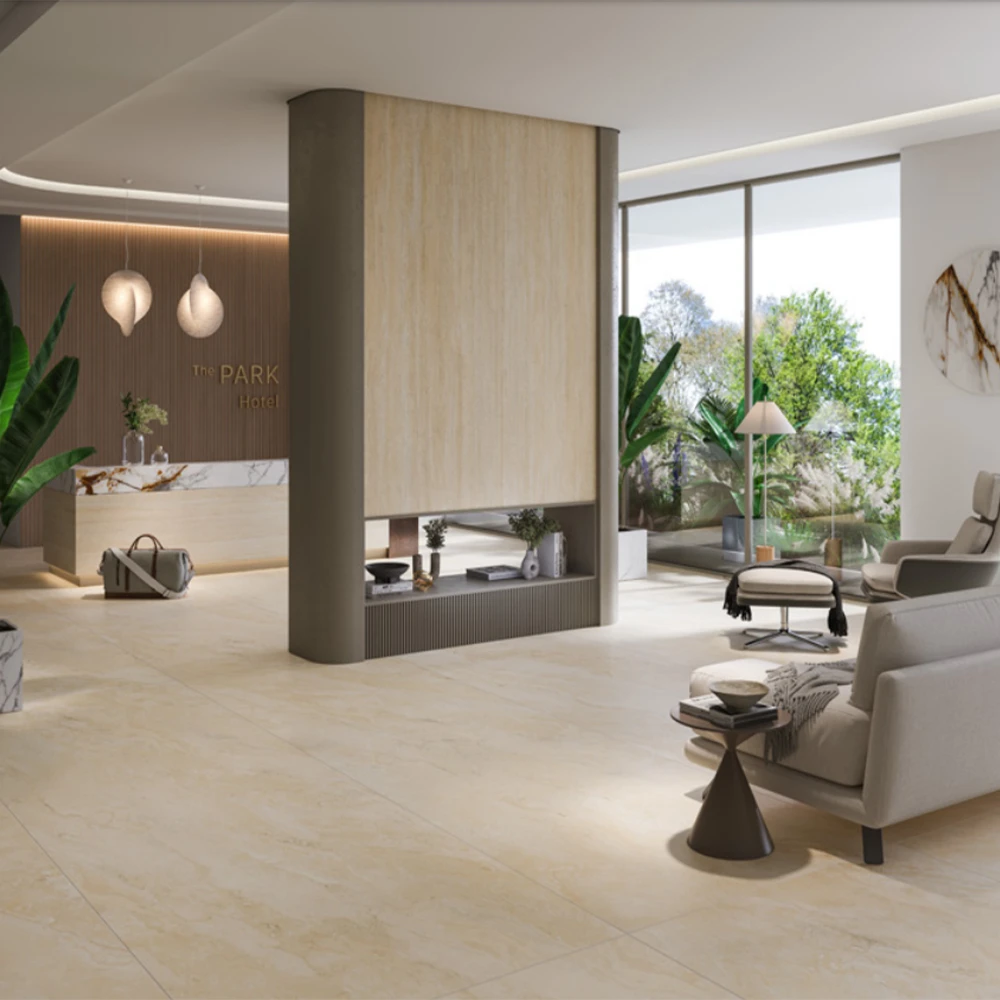 T-One Earth Rapolano Ivory 12 mm Mat Porselen Tezgah 162x323 3