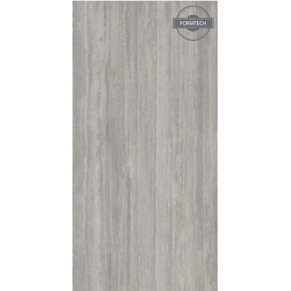 T-One Earth Travertine Silver 12 mm Mat Porselen Tezgah 162x323