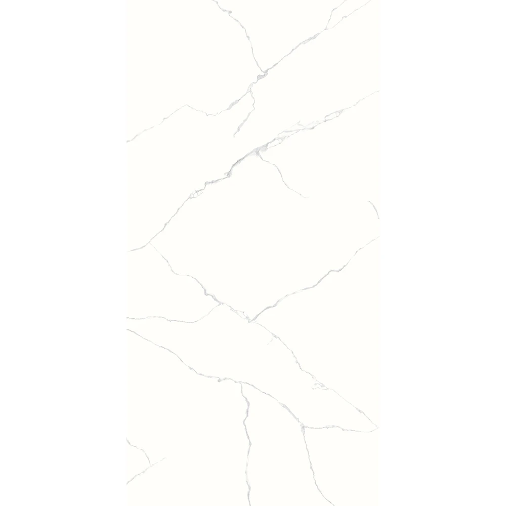 T-One Marble Statuario 12 mm Parlak Porselen Tezgah 162x323