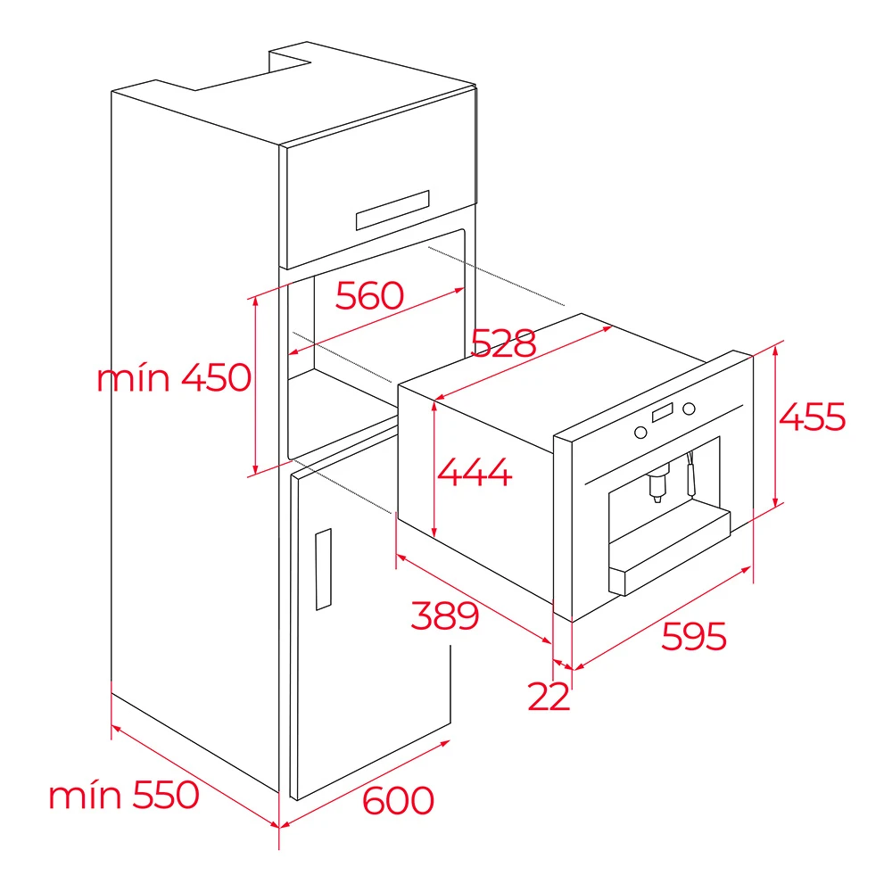 Teka CLC 85-G1 GM Infinity G1 Mat Siyah Ankastre Kahve Makinası 4