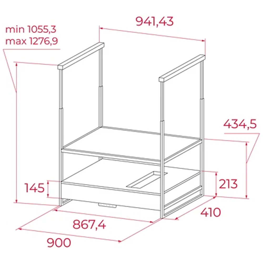 Teka DIH 96850 TCS BK Siyah Ada Tipi Davlumbaz 4
