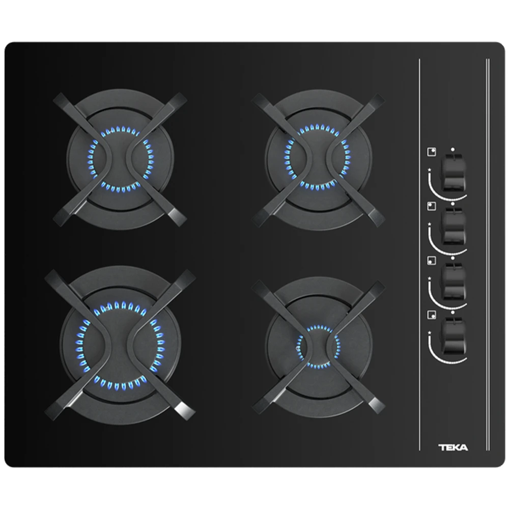 Teka GBC 64002 KBC 60 Cm Siyah Cam Gazlı Ocak