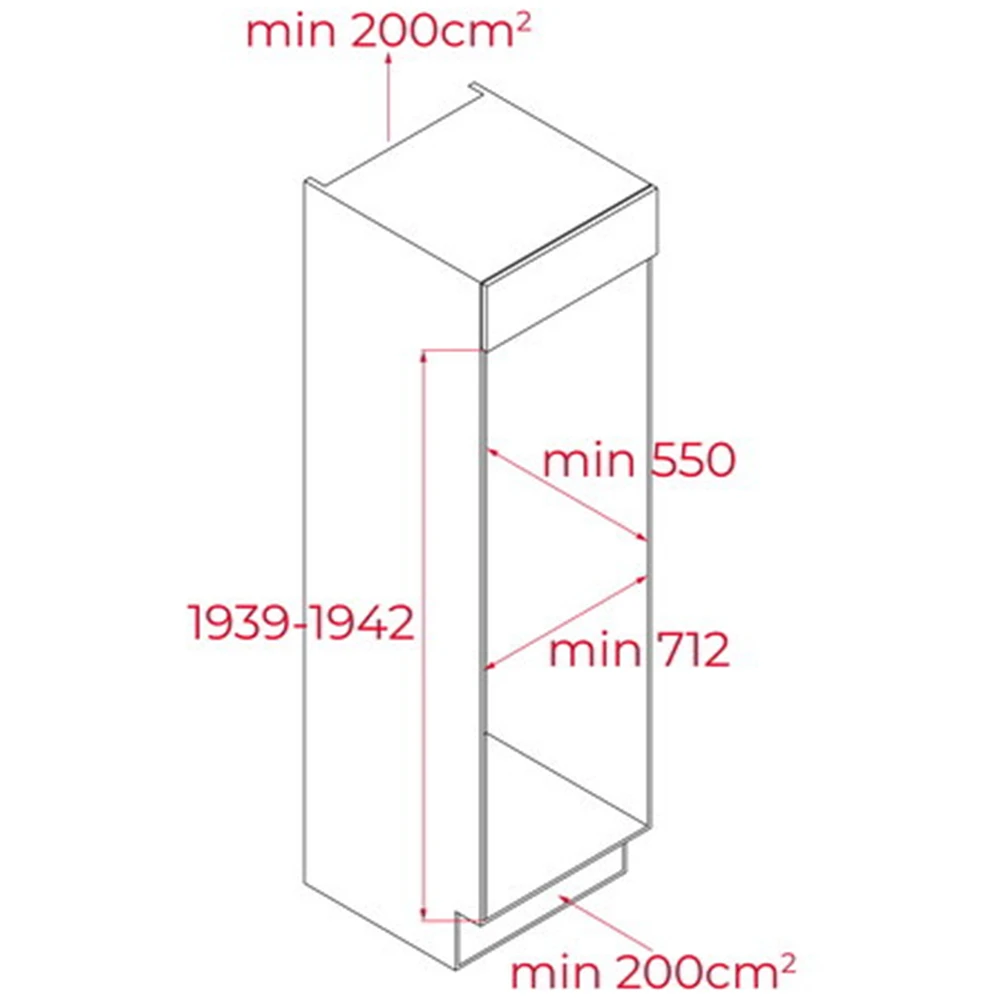 Teka RBF 78780 FI WH 70 Cm Ankastre Buzdolabı 5