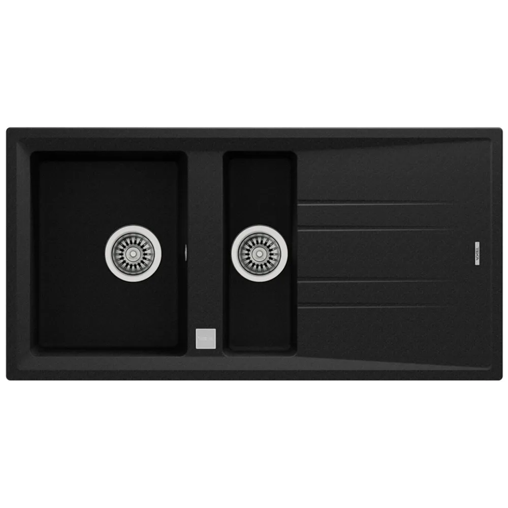 Teka Stone 60 B-TG 1,5 Gözlü Metalik Siyah Tegranit Eviye
