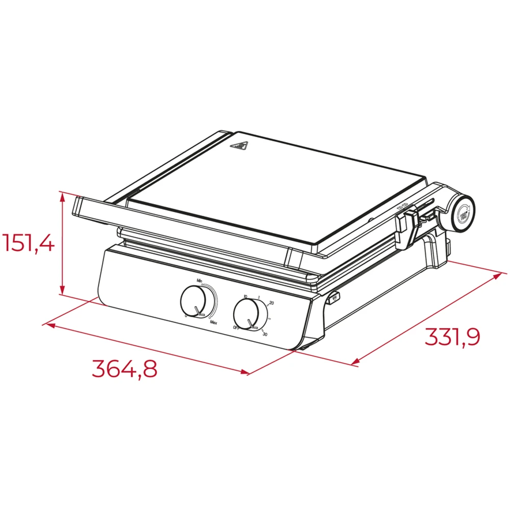 Teka T-Grill SS Inox Tost Makinesi 4