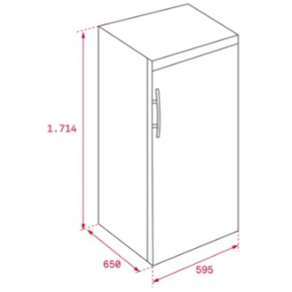 Teka TGF3 270 X EU 7 Raflı Solo Paslanmaz Çelik Dondurucu 2