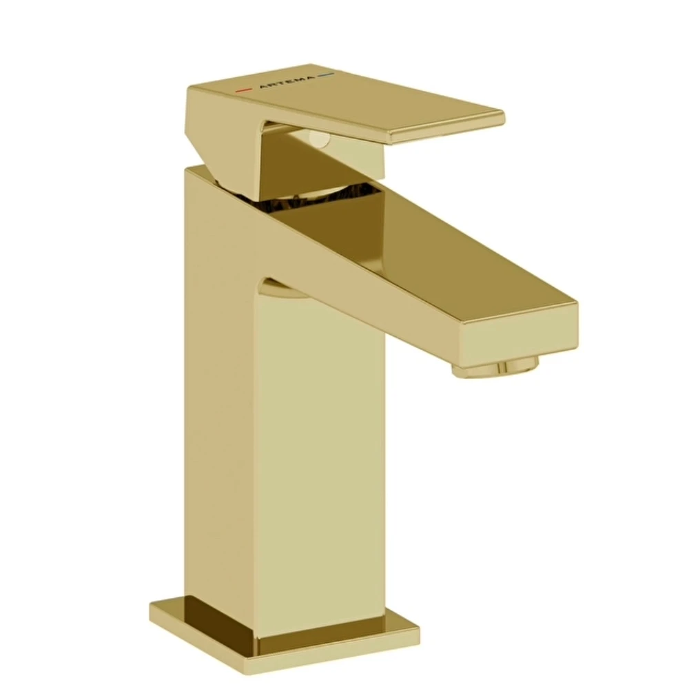 Artema Minimax Square Lavabo Bataryası Soft Altın A4372074