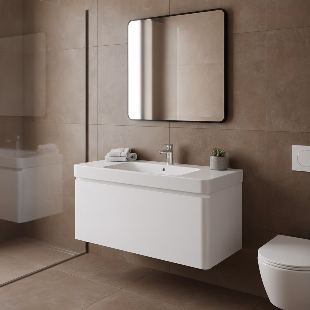 Kale Fold 80x48 Cm Etajerli Lavabo 2