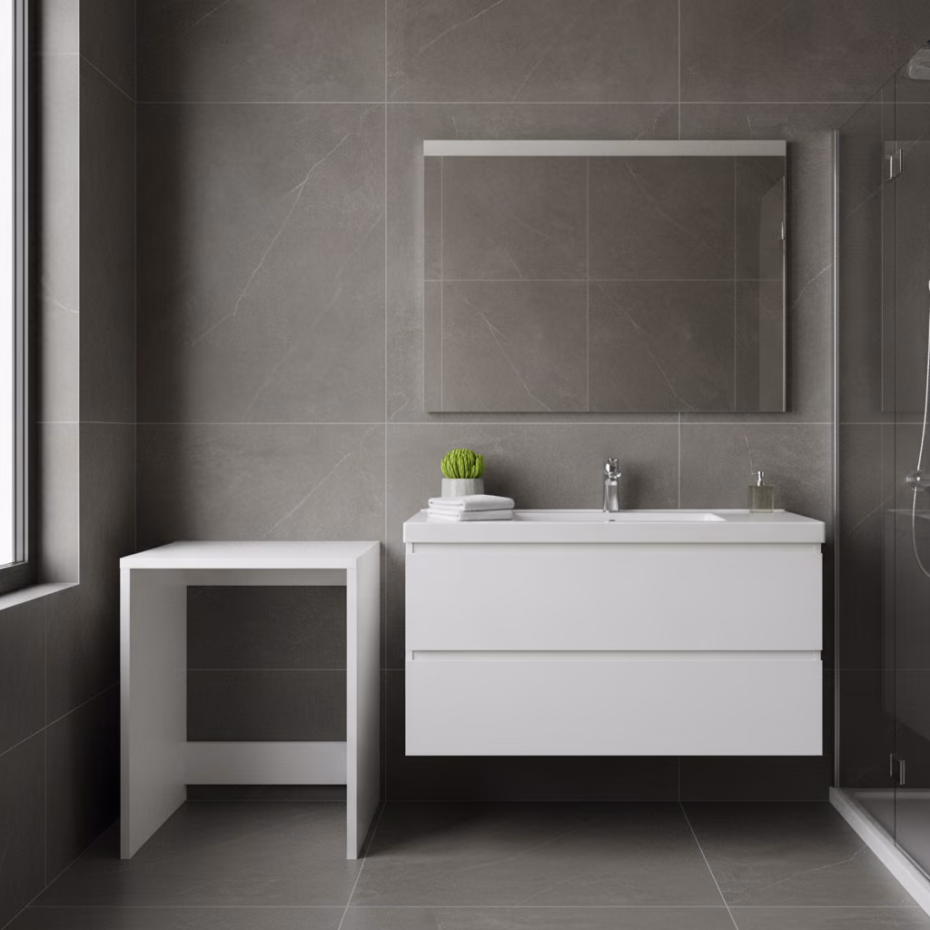 Kale Vista 76 Cm Kapaksız Mat Beyaz Çamaşır Makinası Dolabı 2
