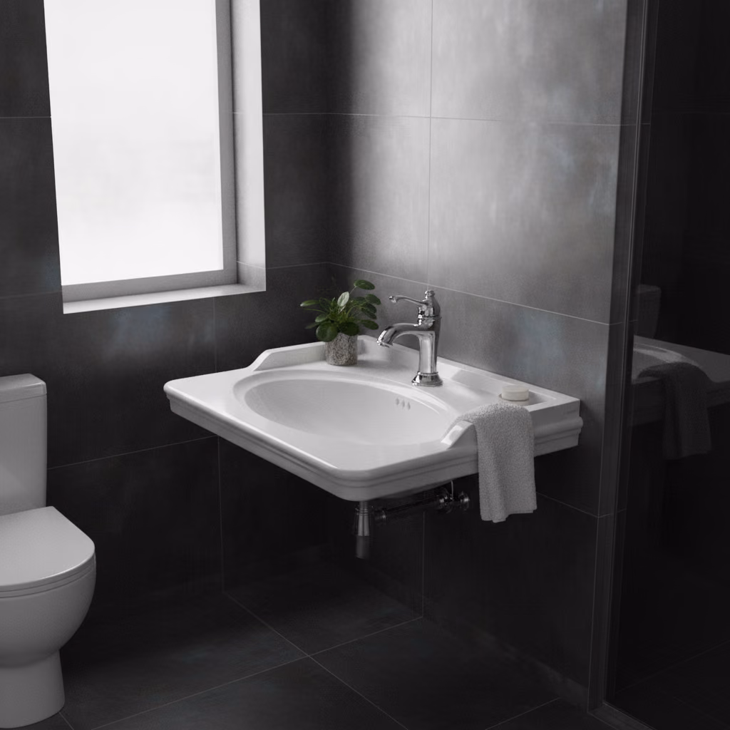Kale Artdeco 65x50 Cm Etajerli Lavabo 2
