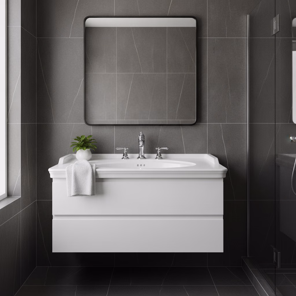 Kale Artdeco 80x50 Cm Etajerli Lavabo 2