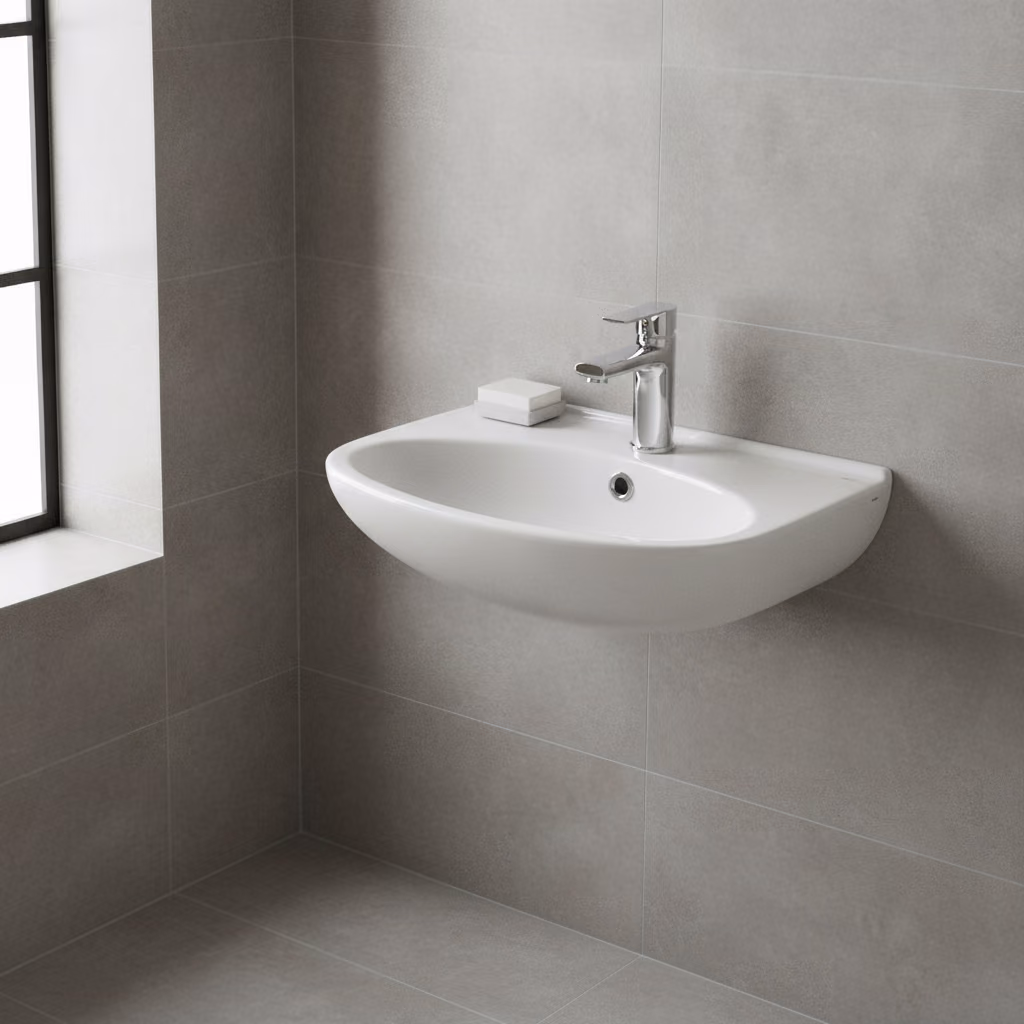 Kale Indigo 50X38 Cm Armatür Deliksiz Lavabo 2