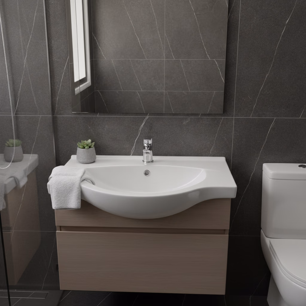 Kale Optimum 55x45 Cm Etajerli Lavabo  2