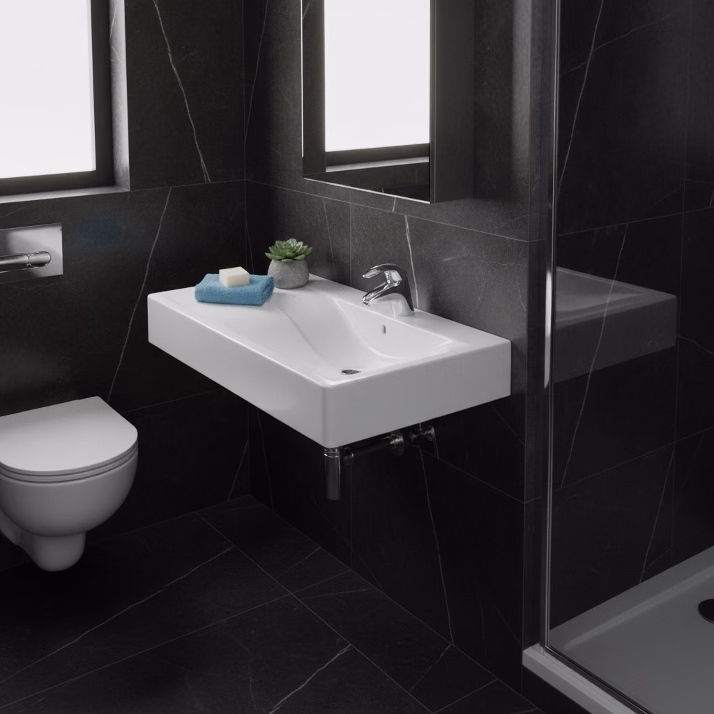 Kale Flow 50X50 Cm Armatür Delikli Lavabo 2