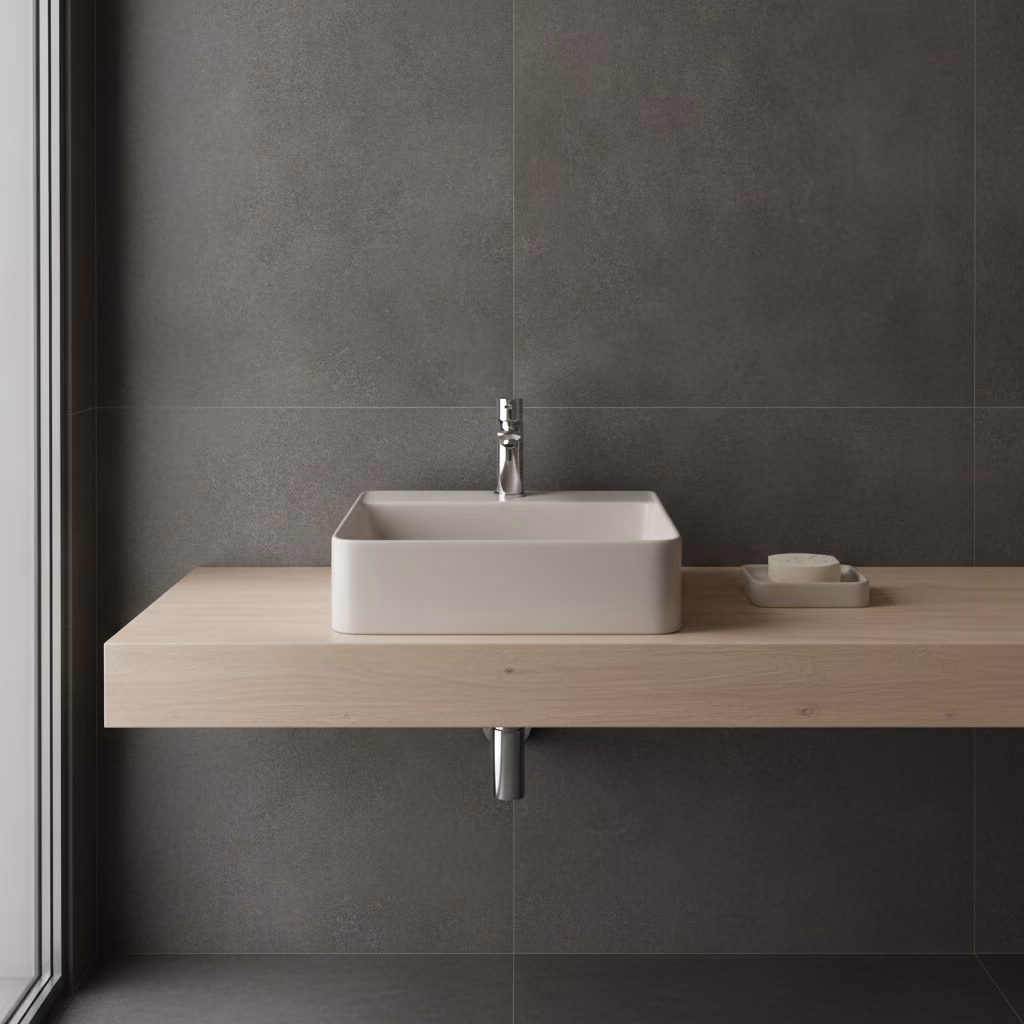 Kale Smartedge 45x45 Cm Mat Vizon Kare Lavabo 2
