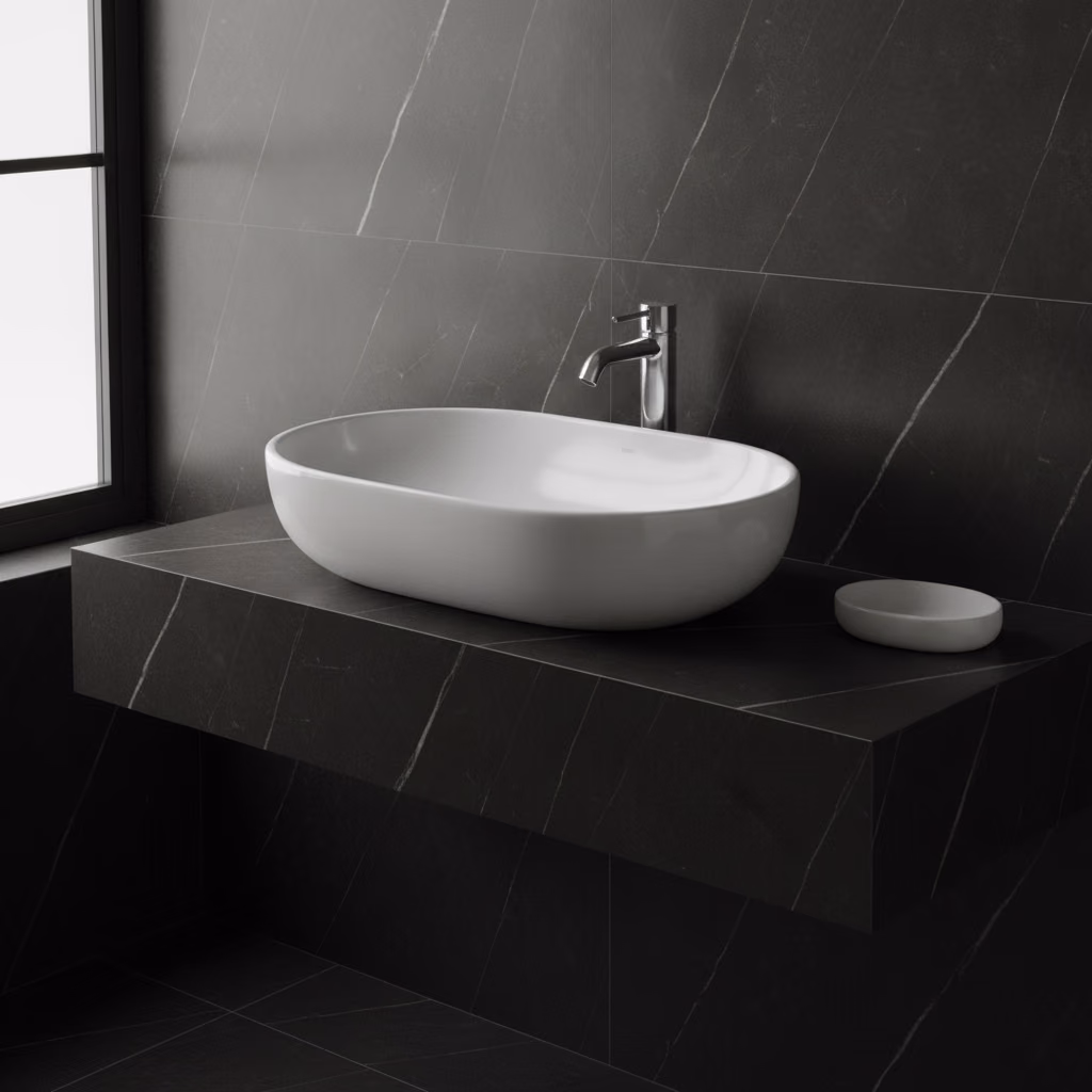 Kale Zero 2.0 60x40 Cm Beyaz Oval Çanak Lavabo 2