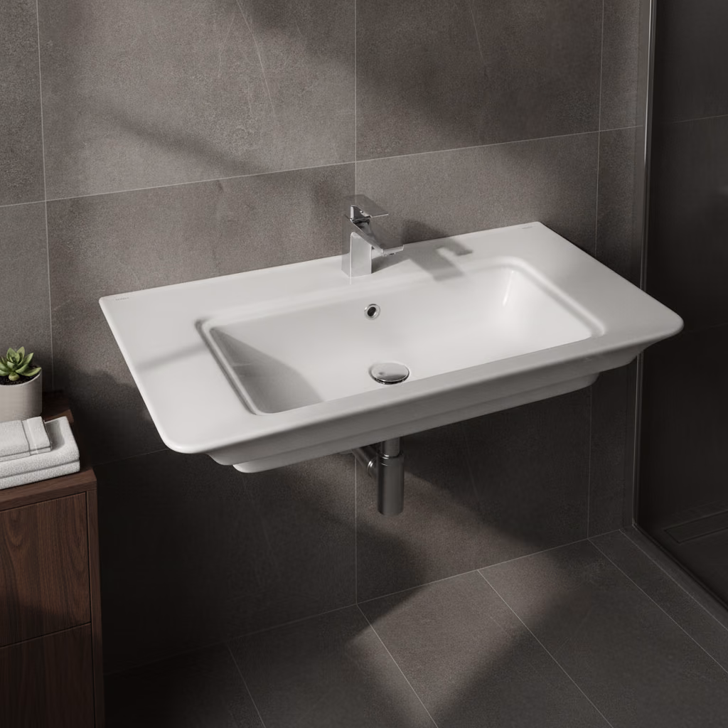 Kale Zeus 90 Cm Etajerli Lavabo 2