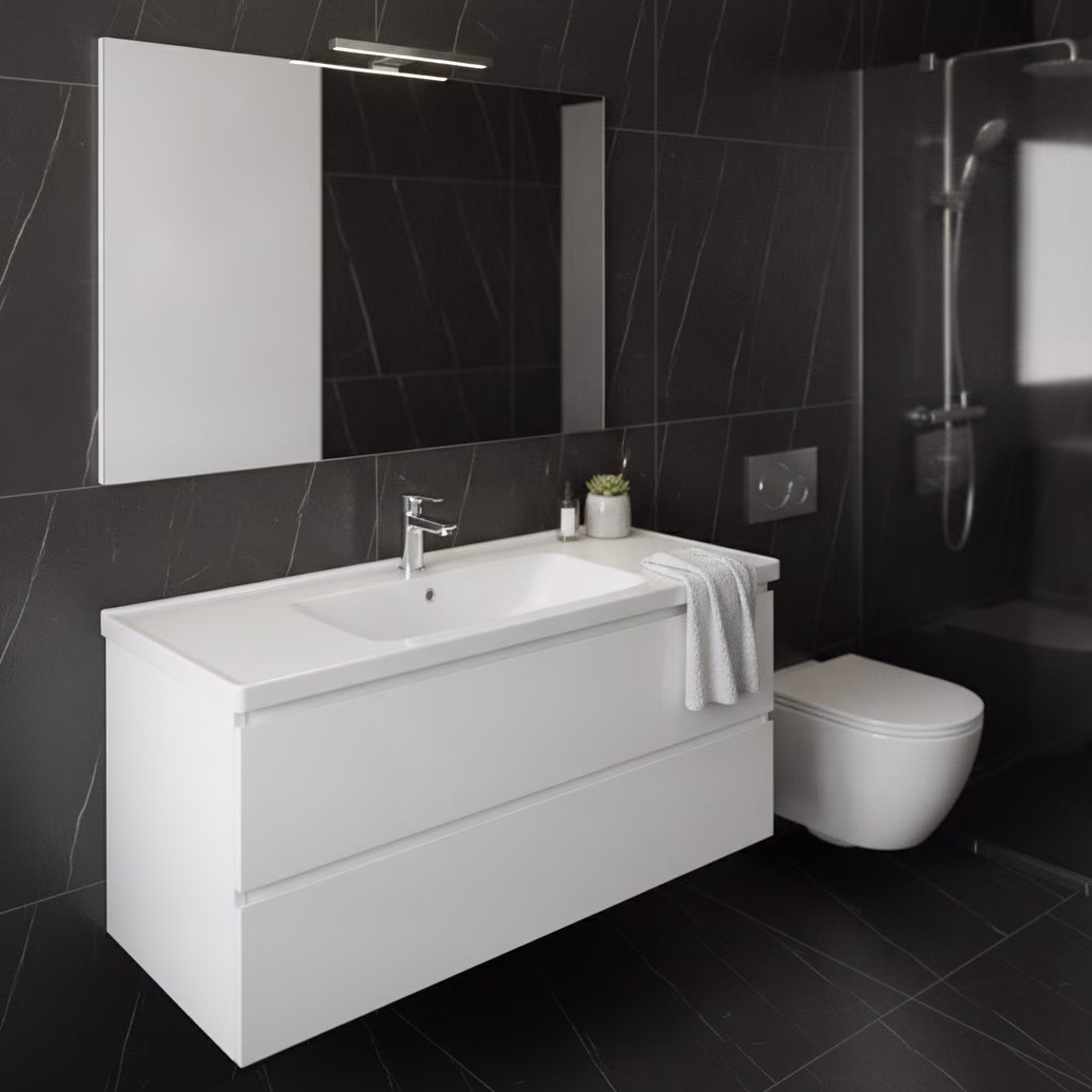 Kale Idea 2.0 120x45 Cm Sağ Etajerli Lavabo 2