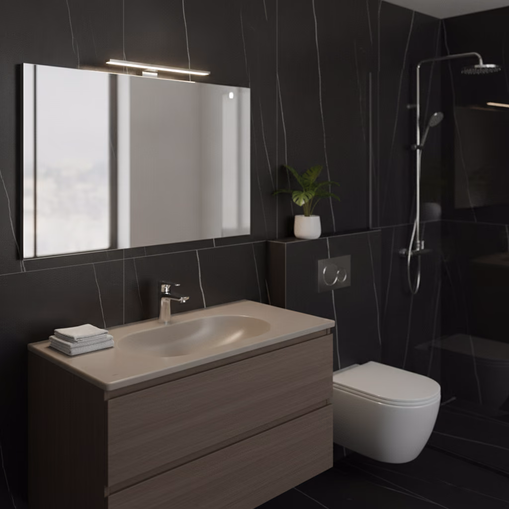 Kale Zero 2.0 80x50 Cm Mat Vizon Etajerli Lavabo 2