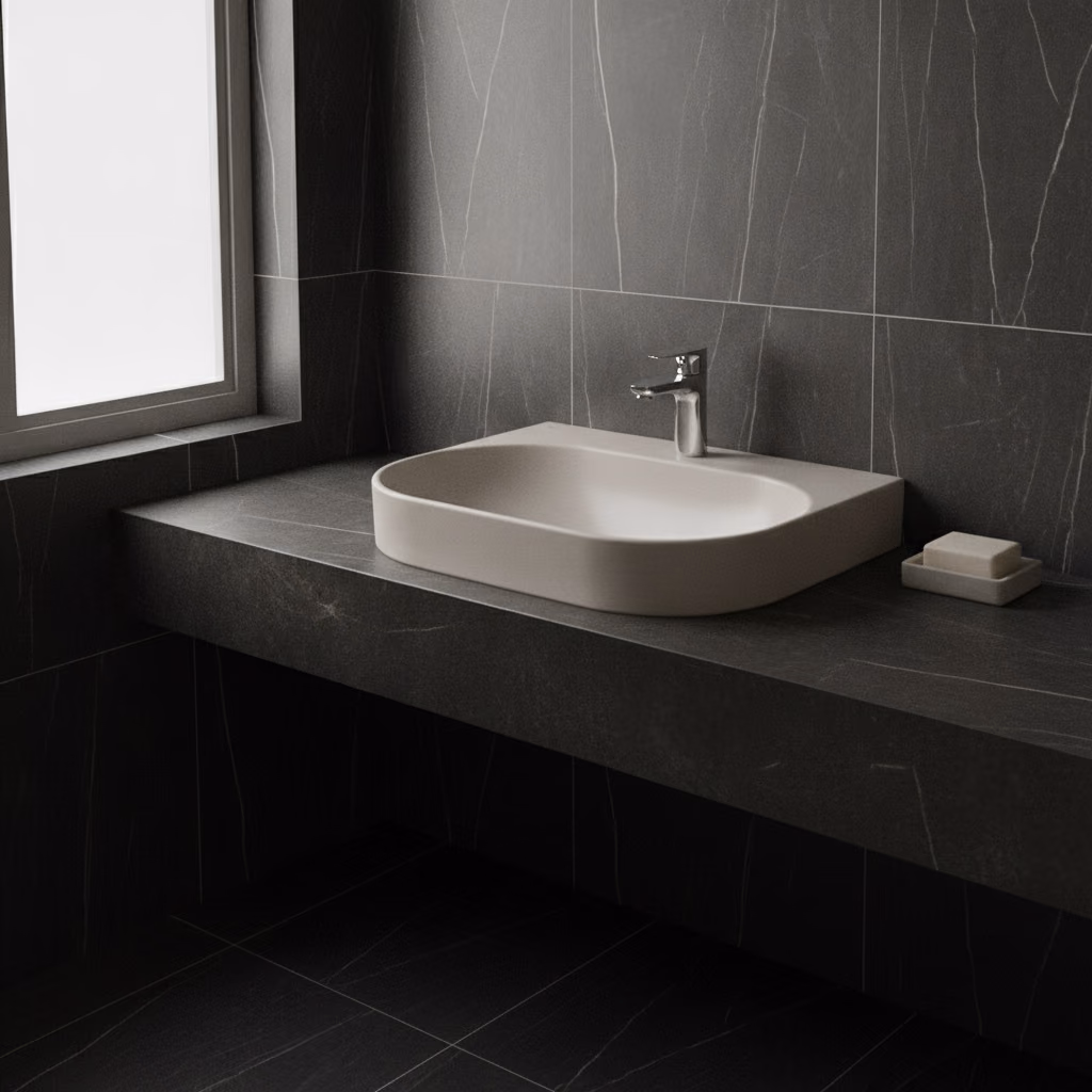 Kale Zero 2.0 60x45 Cm Mat Vizon Oval Tezgah Üzeri Lavabo 2