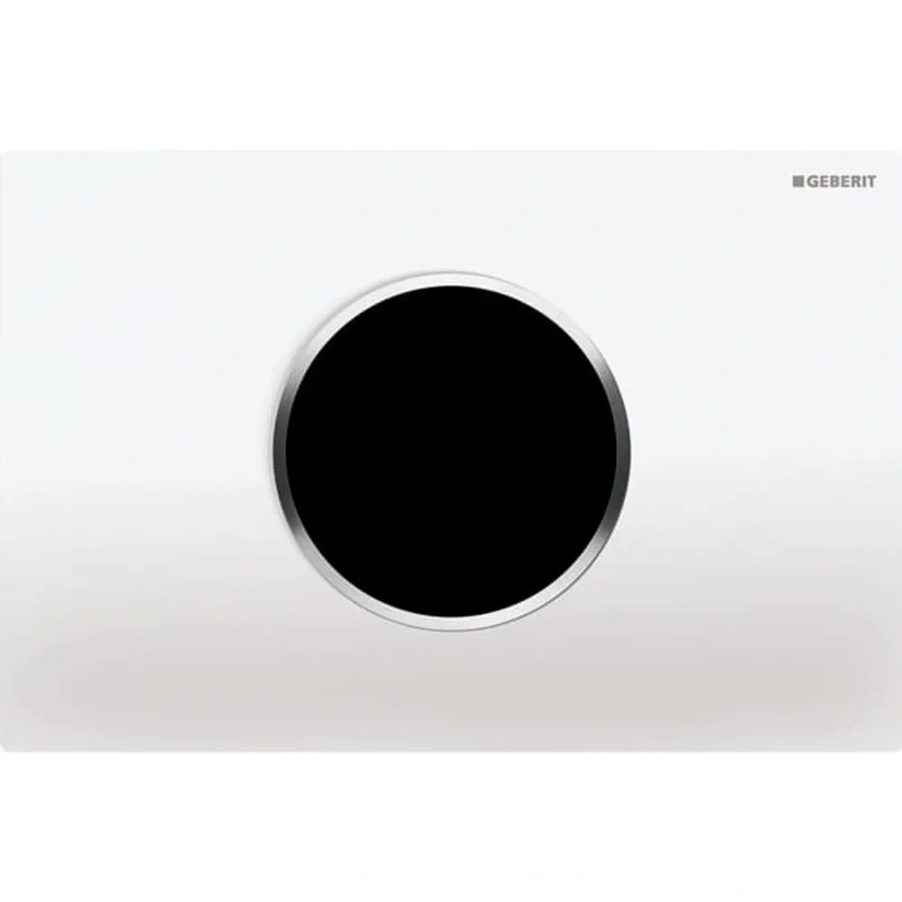 Geberit Sigma10 Temassız Beyaz/Krom Fotoselli Kumanda Kapağı