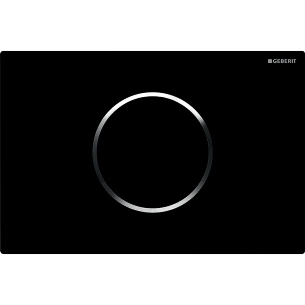 Geberit Sigma10 Temassız Siyah/Krom Fotoselli Kumanda Kapağı