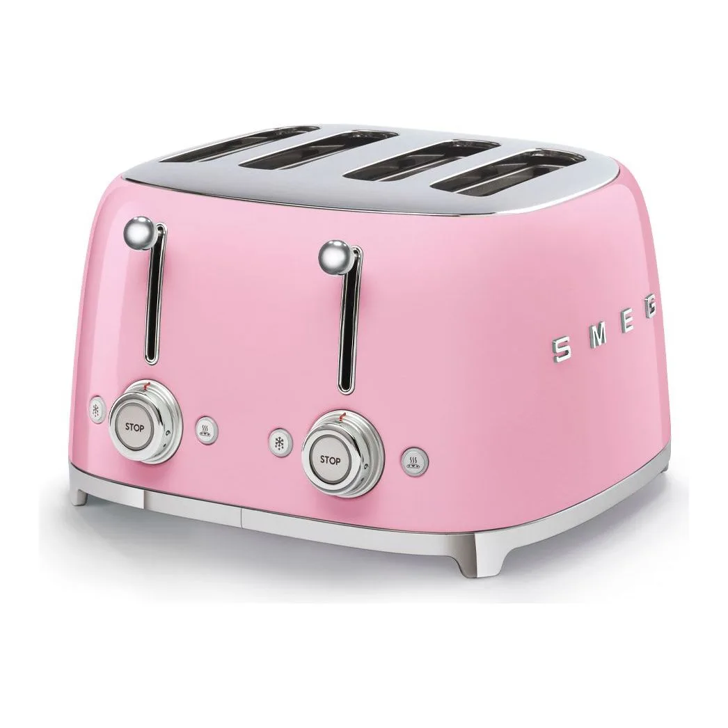 Smeg Pembe 4 Dilimli Ekmek Kızartma TSF03PKEU