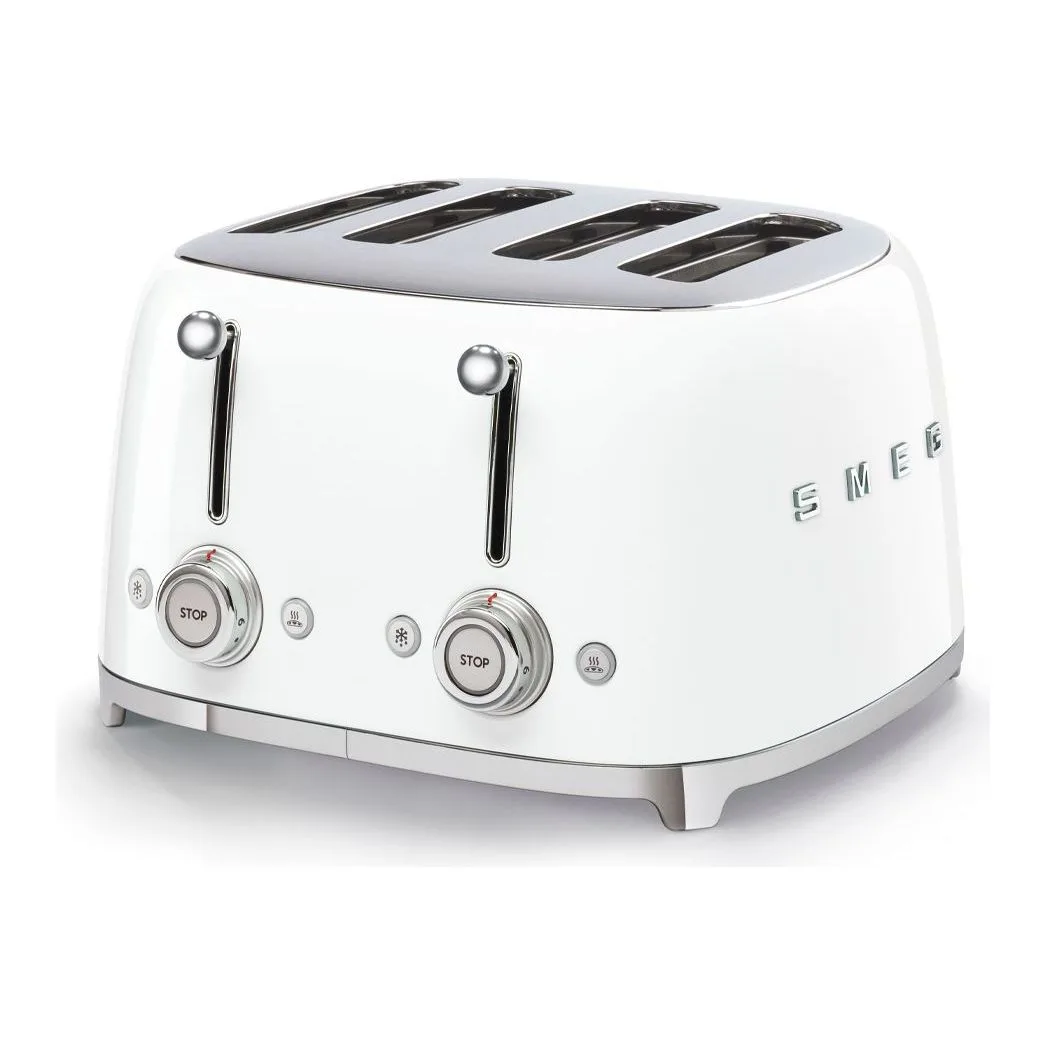 Smeg Beyaz 4 Dilimli Ekmek Kızartma TSF03WHEU