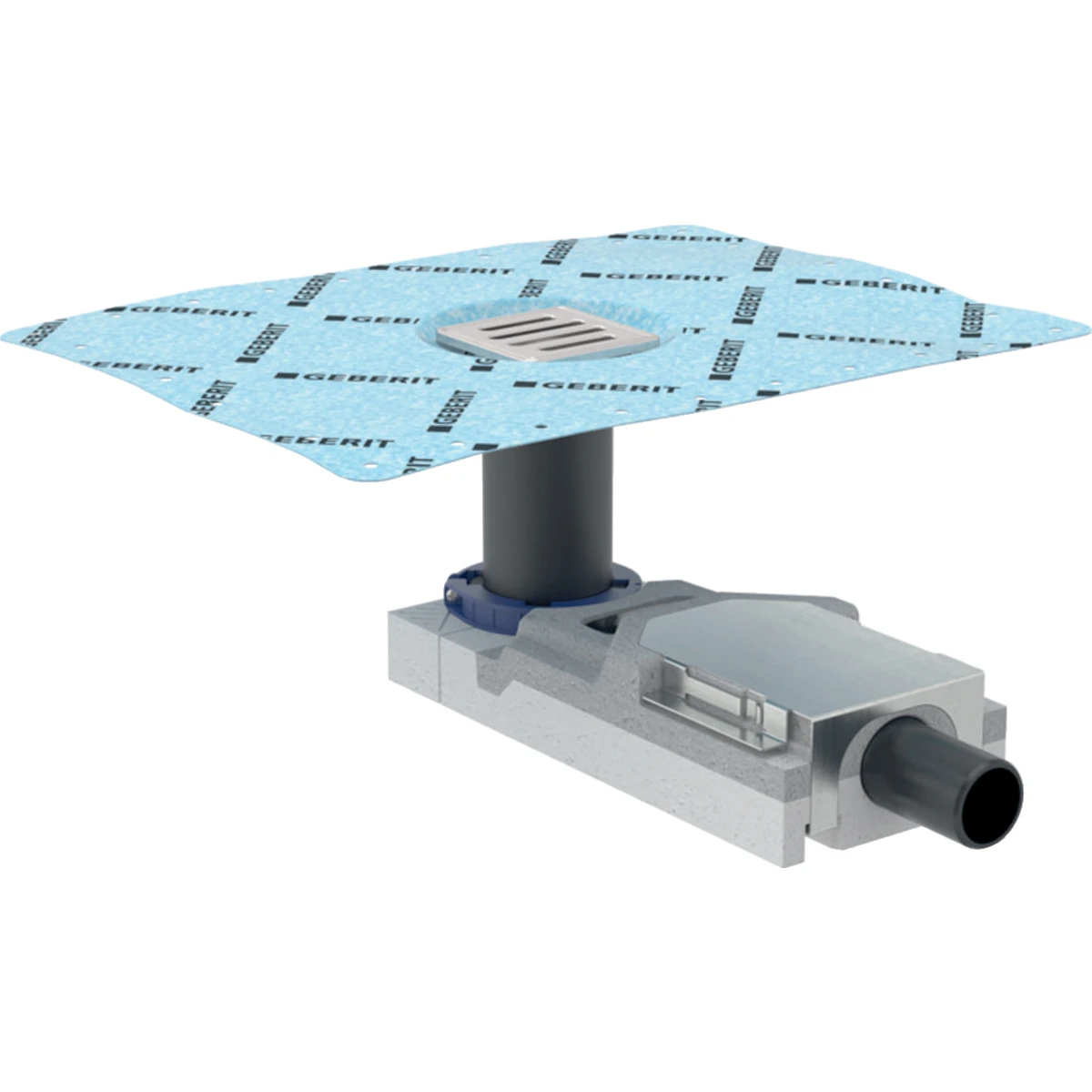 Geberit CleanPoint Yer Süzgeci Sifonu, 65-90 mm Şap, 40 mm Çıkış