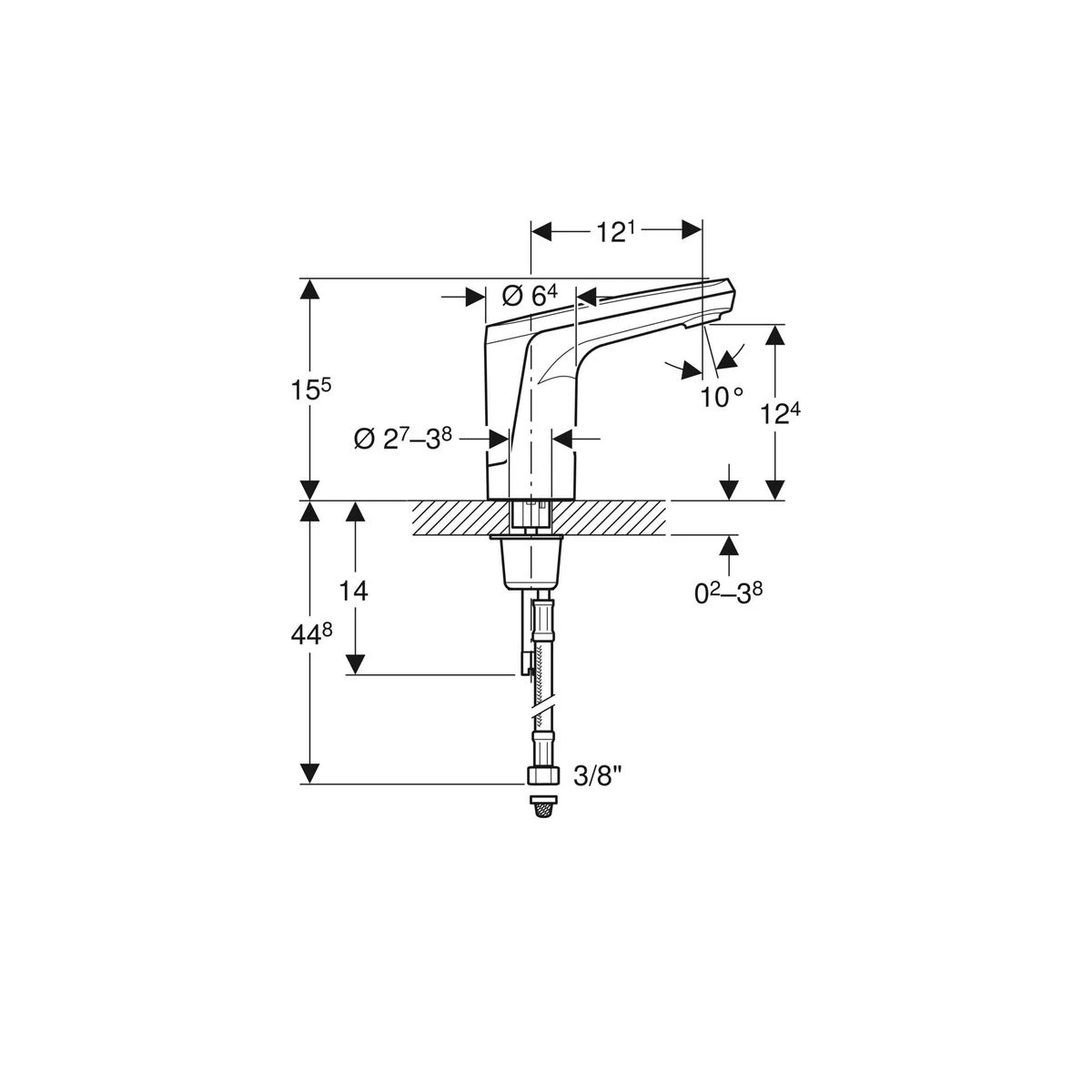 Geberit Type 80 Çift Girişli Pilli Fotoselli Batarya 2