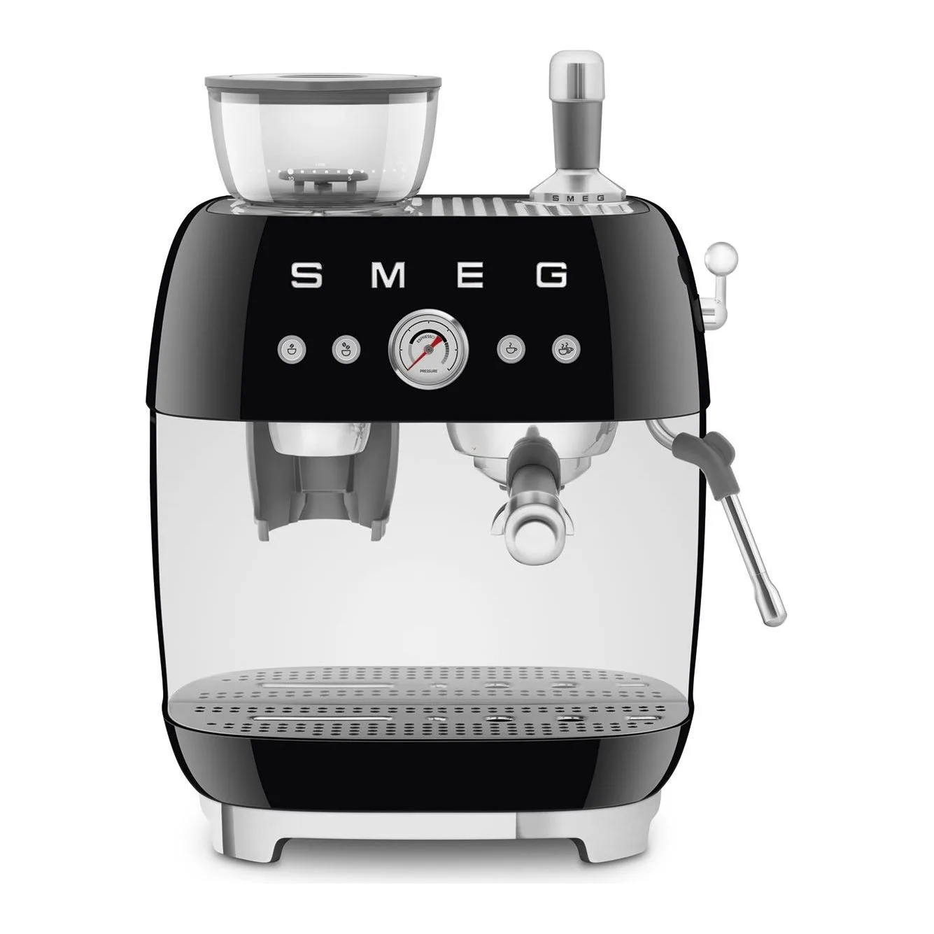 Smeg Siyah Öğütücülü Espresso Kahve Makinesi EGF03BLEU