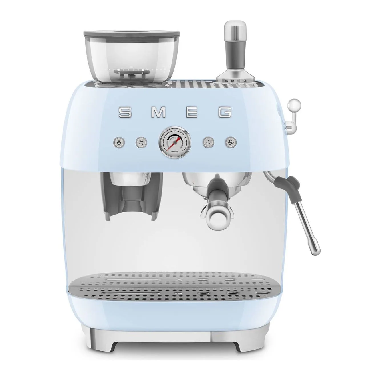 Smeg Pastel Mavi Öğütücülü Espresso Kahve Makinesi EGF03PBEU