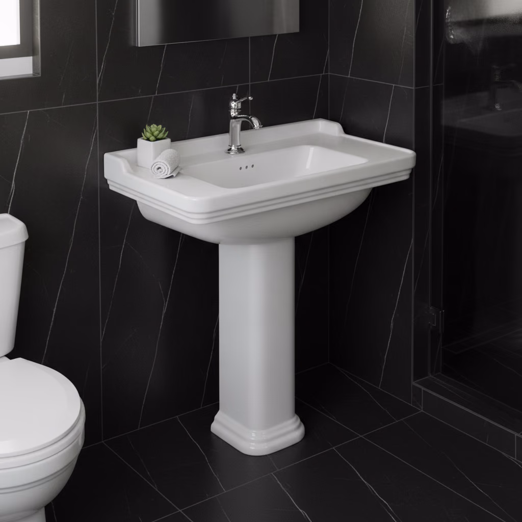 Kale Petra 90x50 Cm Etajerli Lavabo 2