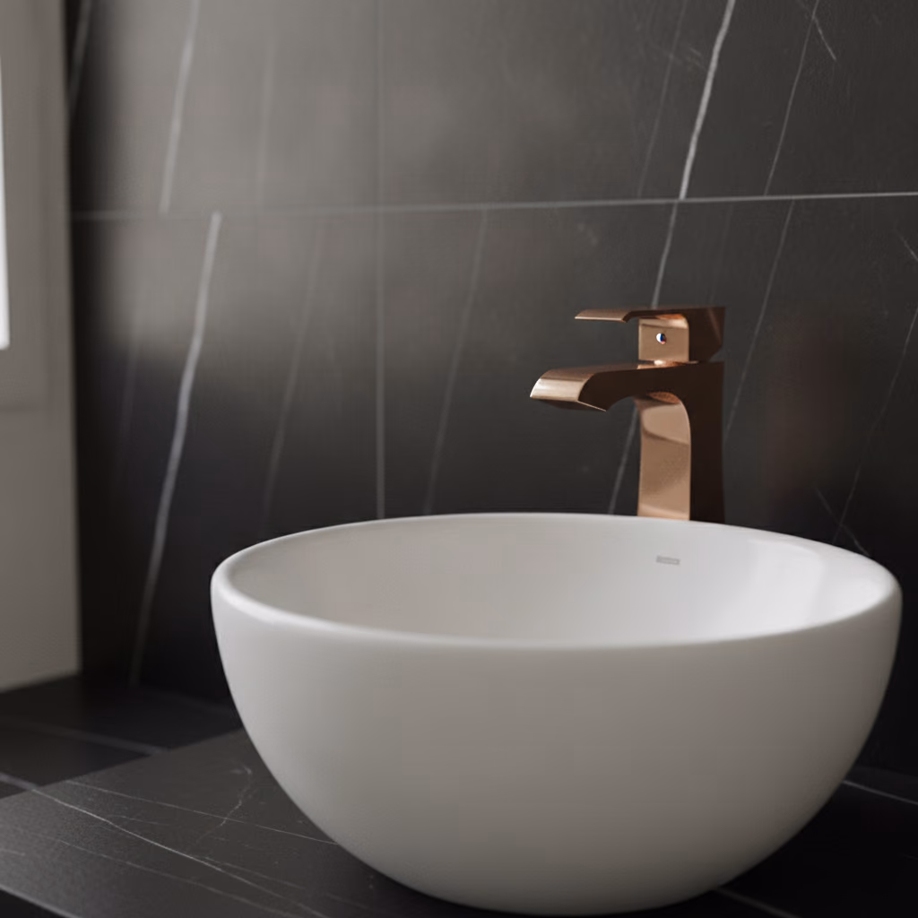 Kale Karina Rose Gold Lavabo Bataryası 2