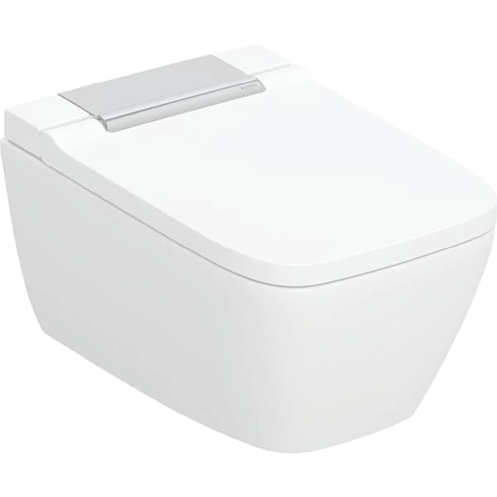 Geberit AquaClean Sela Square Beyaz-Parlak Krom Asma Klozet Seti