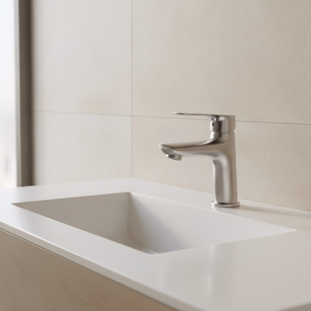 Kale Tandem H12 Fırçalanmış Nikel Lavabo Bataryası 2
