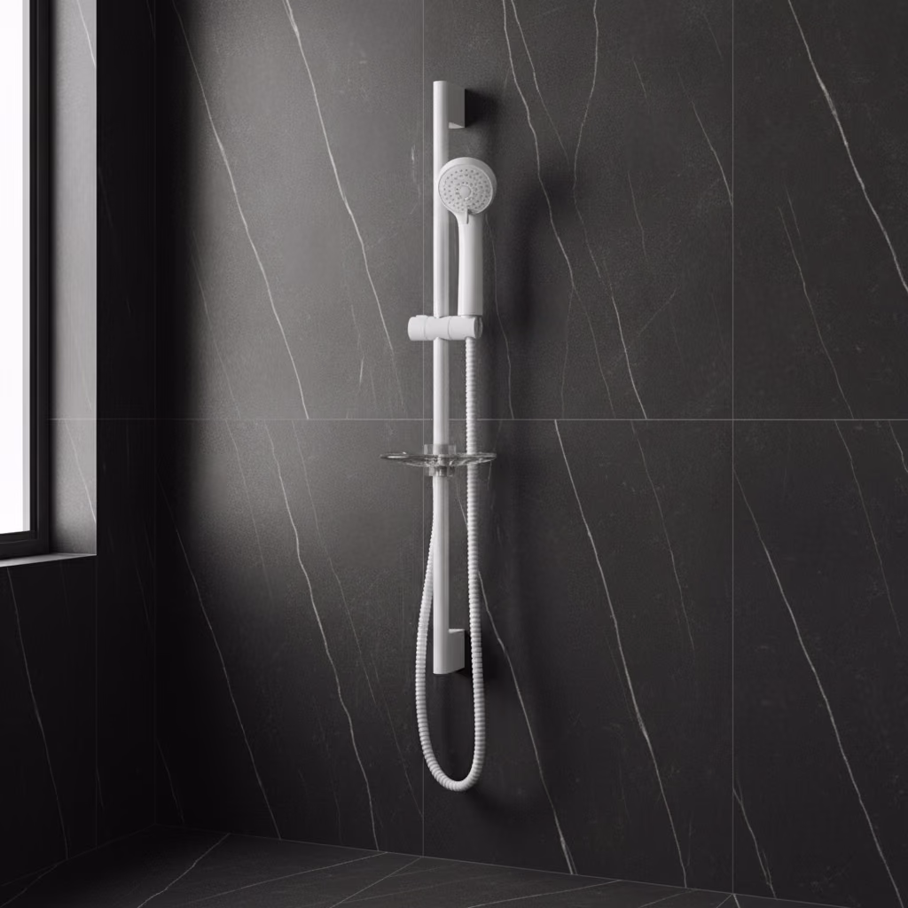 Kale Rain S110 3 Fonksiyonlu Sürgülü Beyaz El Duşu Takımı 2