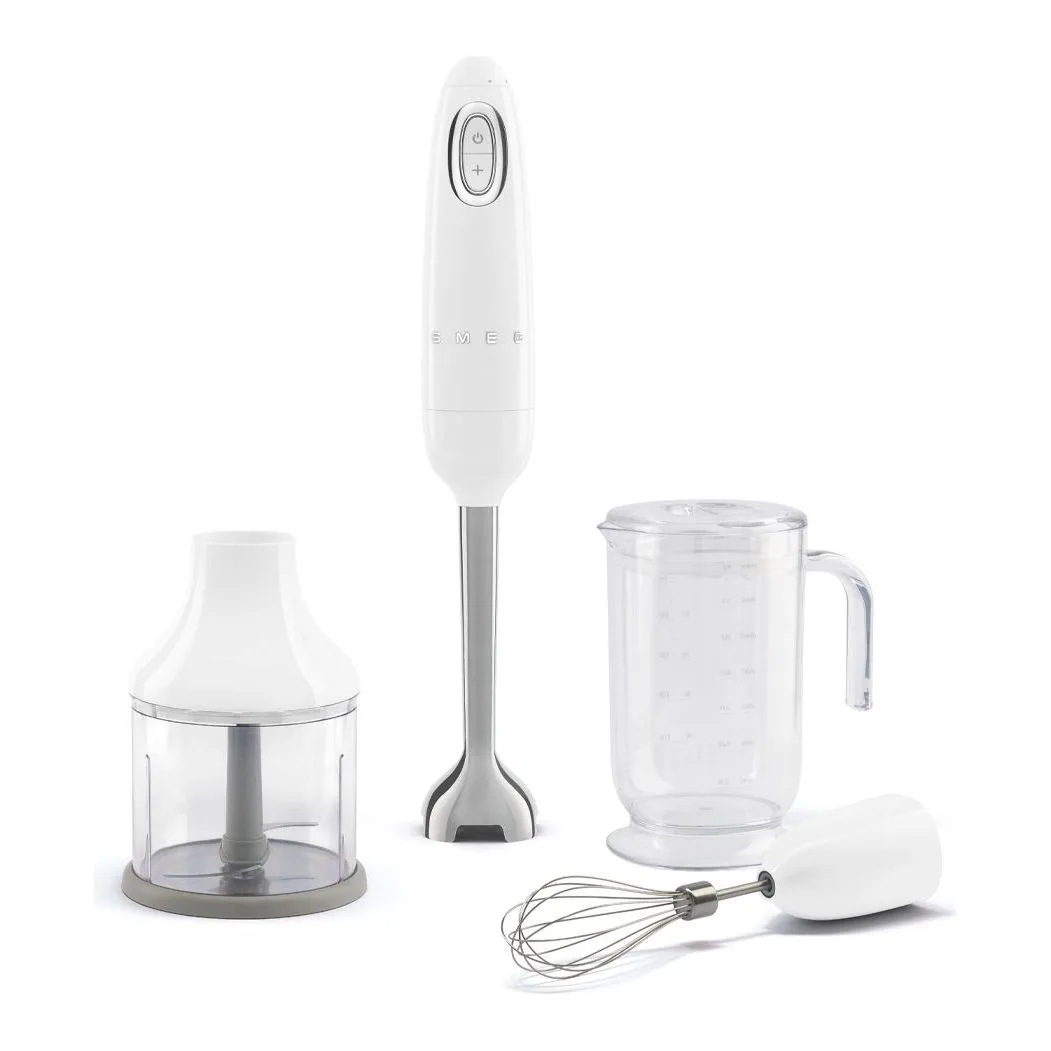 Smeg Beyaz Aksesuarlı El Blender Seti - HBF03WHEU