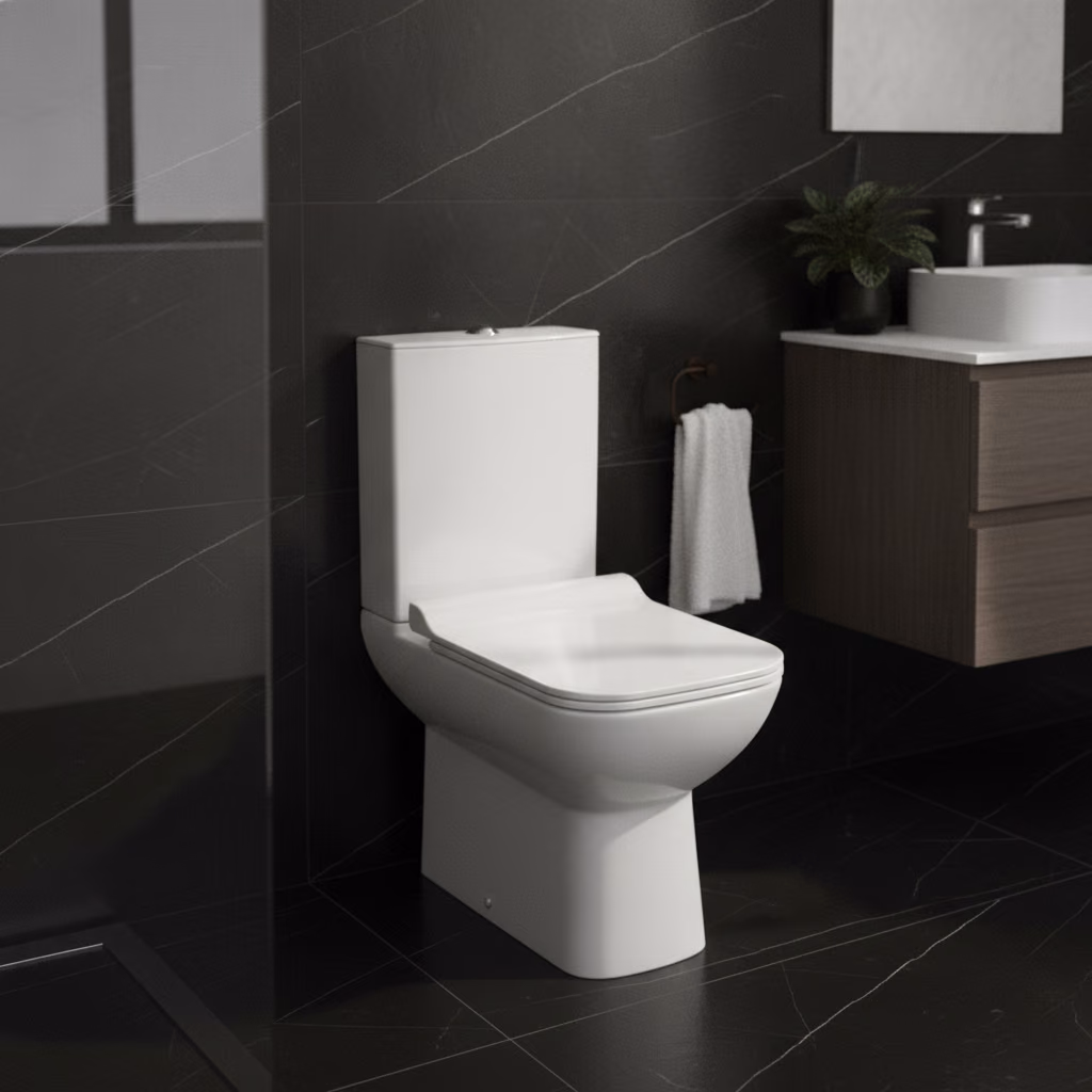Kale Babel Universal Klozet + Alttan Çıkışlı Rezervuar + Ultra Slim Yavaş Kapanan Klozet Kapağı Seti - 610100100550 2
