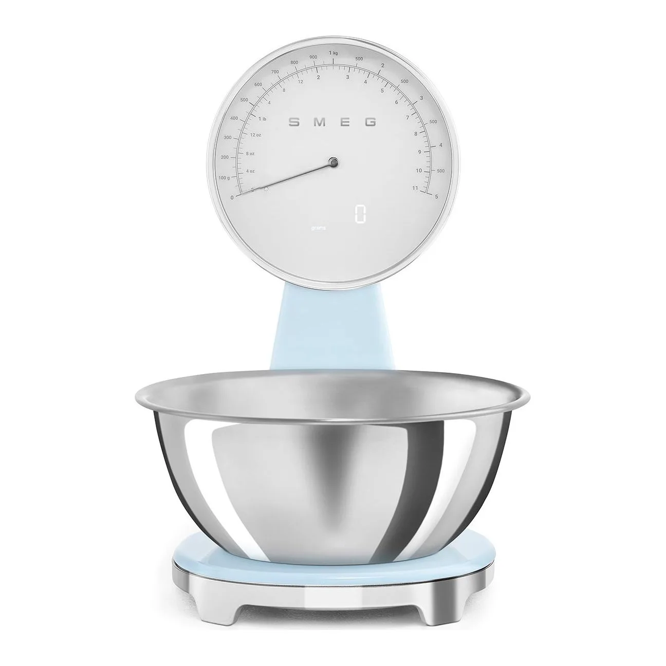 Smeg Pastel Mavi Retro Analog Mutfak Tartısı - KSF01PBWW