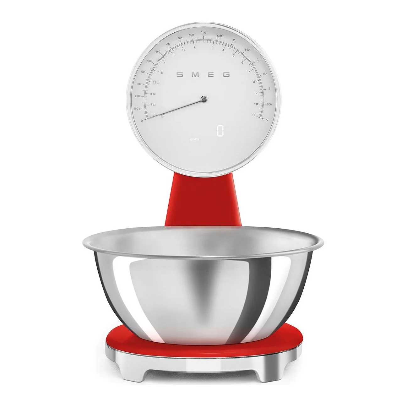 Smeg Kırmızı Retro Analog Mutfak Tartısı - KSF01RDWW