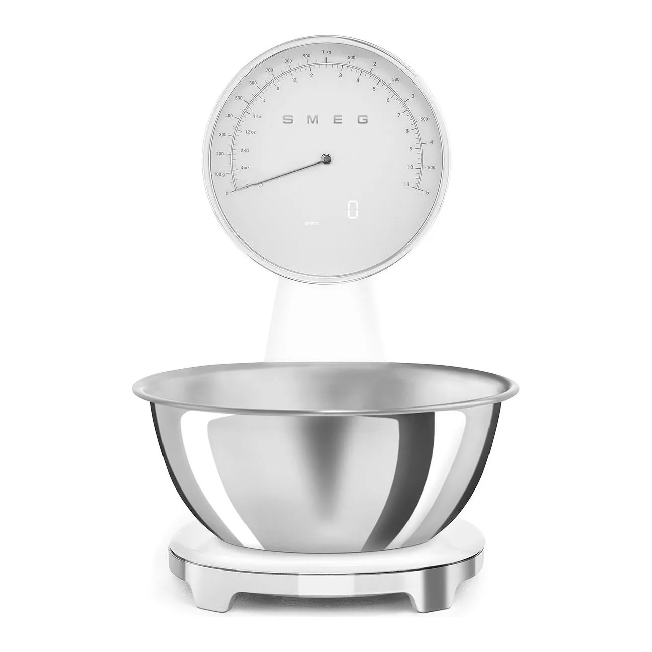 Smeg Beyaz Retro Analog Mutfak Tartısı - KSF01WHWW