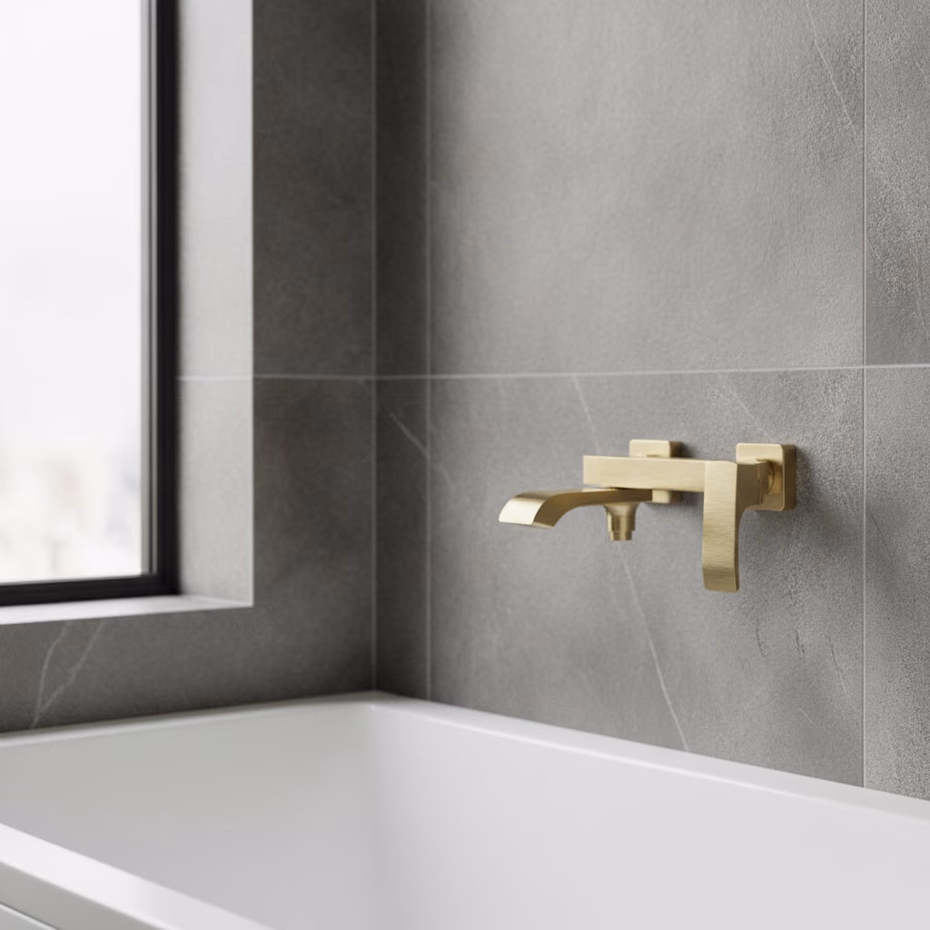 Kale Karina Plus Fırçalanmış Altın Banyo Bataryası 2