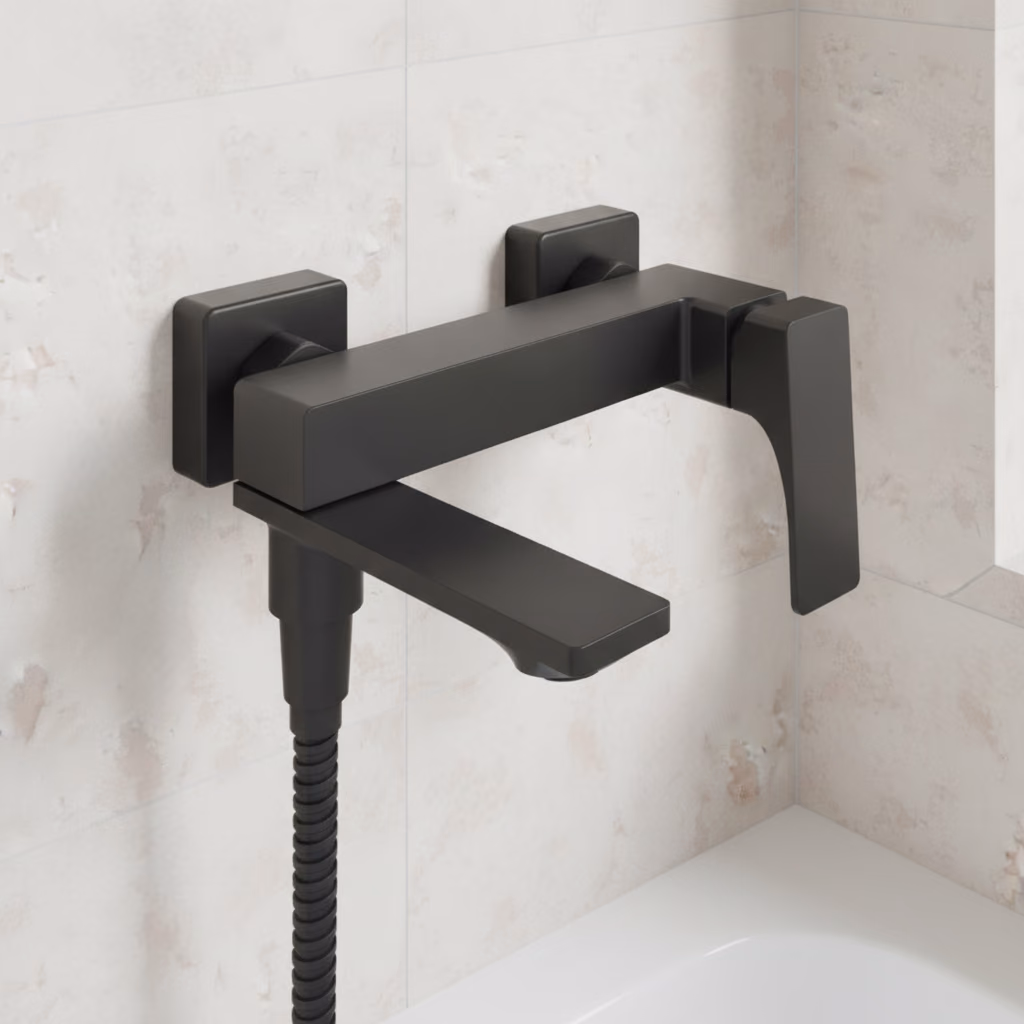 Kale Fold Mat Siyah Banyo Bataryası 2