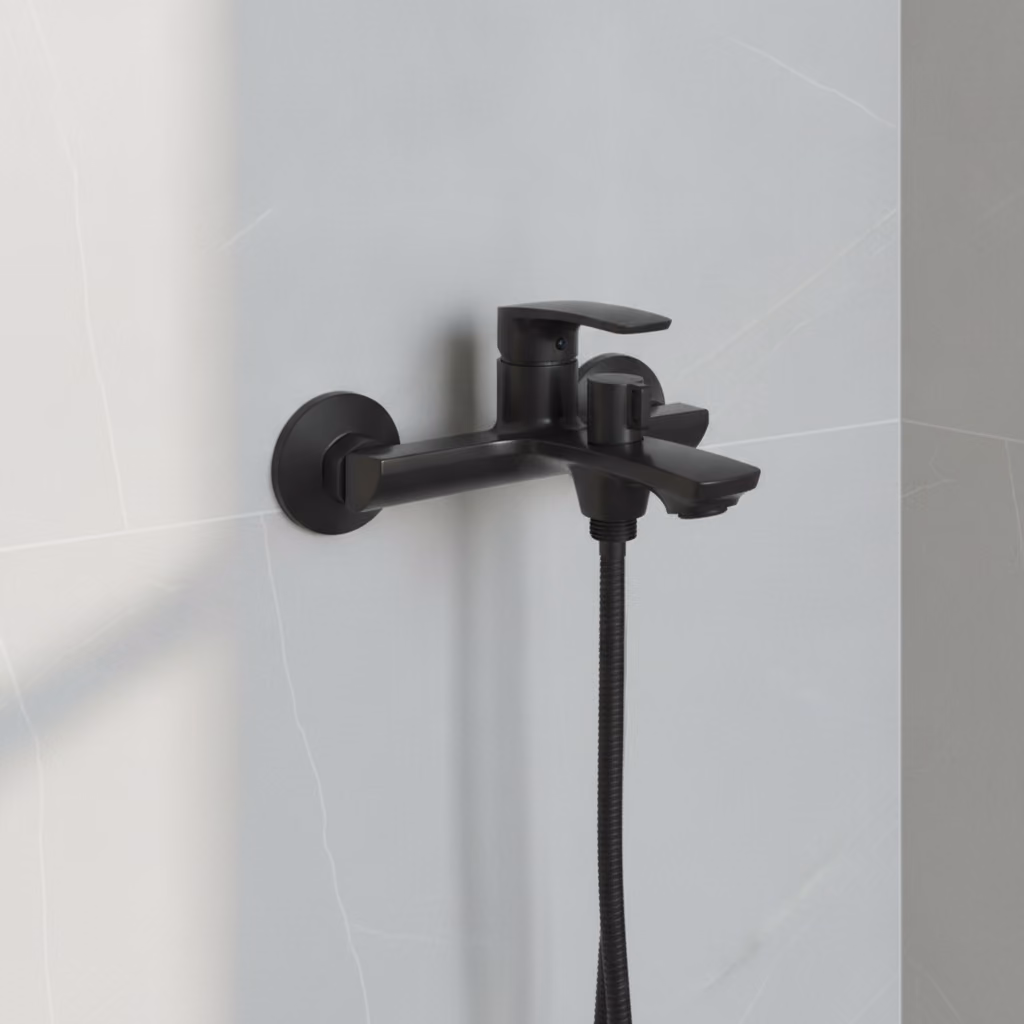 Kale Fontea Mat Siyah Banyo Bataryası 2
