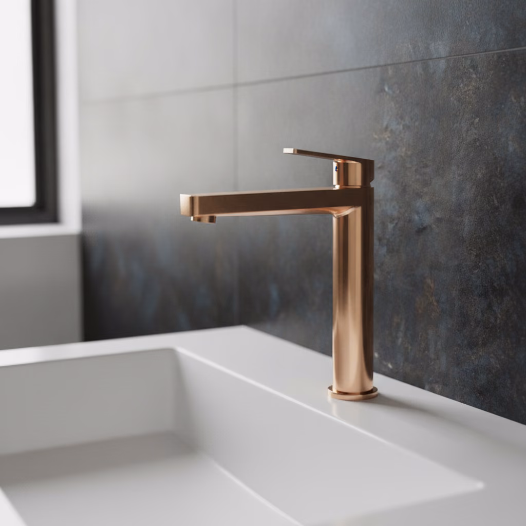 Kale Sempre Plus Rose Gold Yüksek Lavabo Bataryası 2