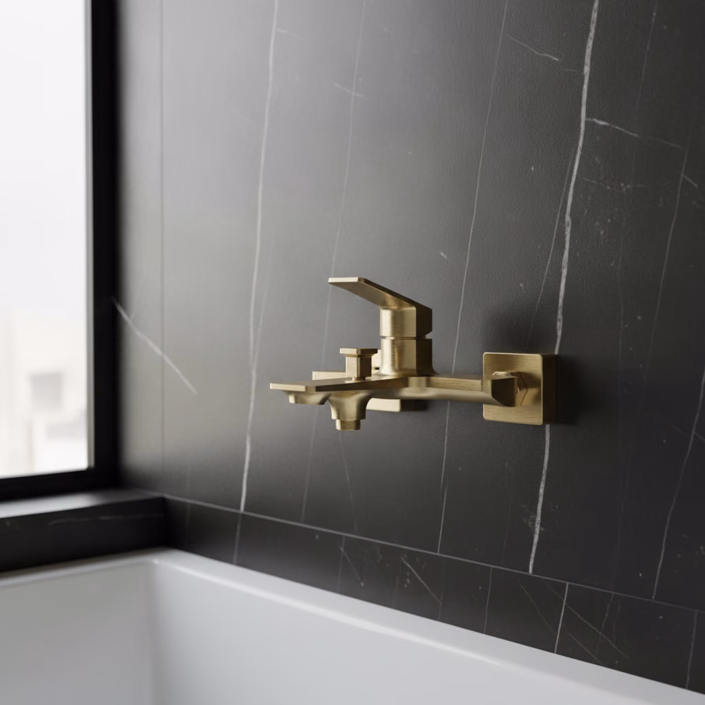 Kale Uniq Fırçalanmış Altın Banyo Bataryası 2